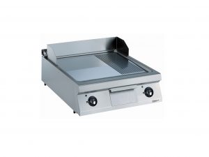 Elektro Chrom Grillplatte Glatt / Gerillt 800 x 900 mm